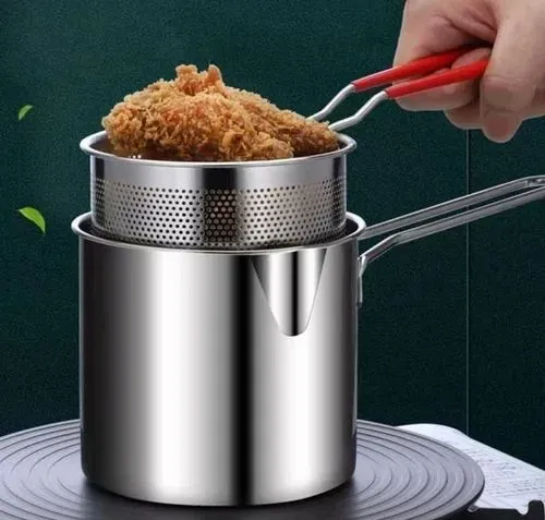 Deep frying pot Stainless steel