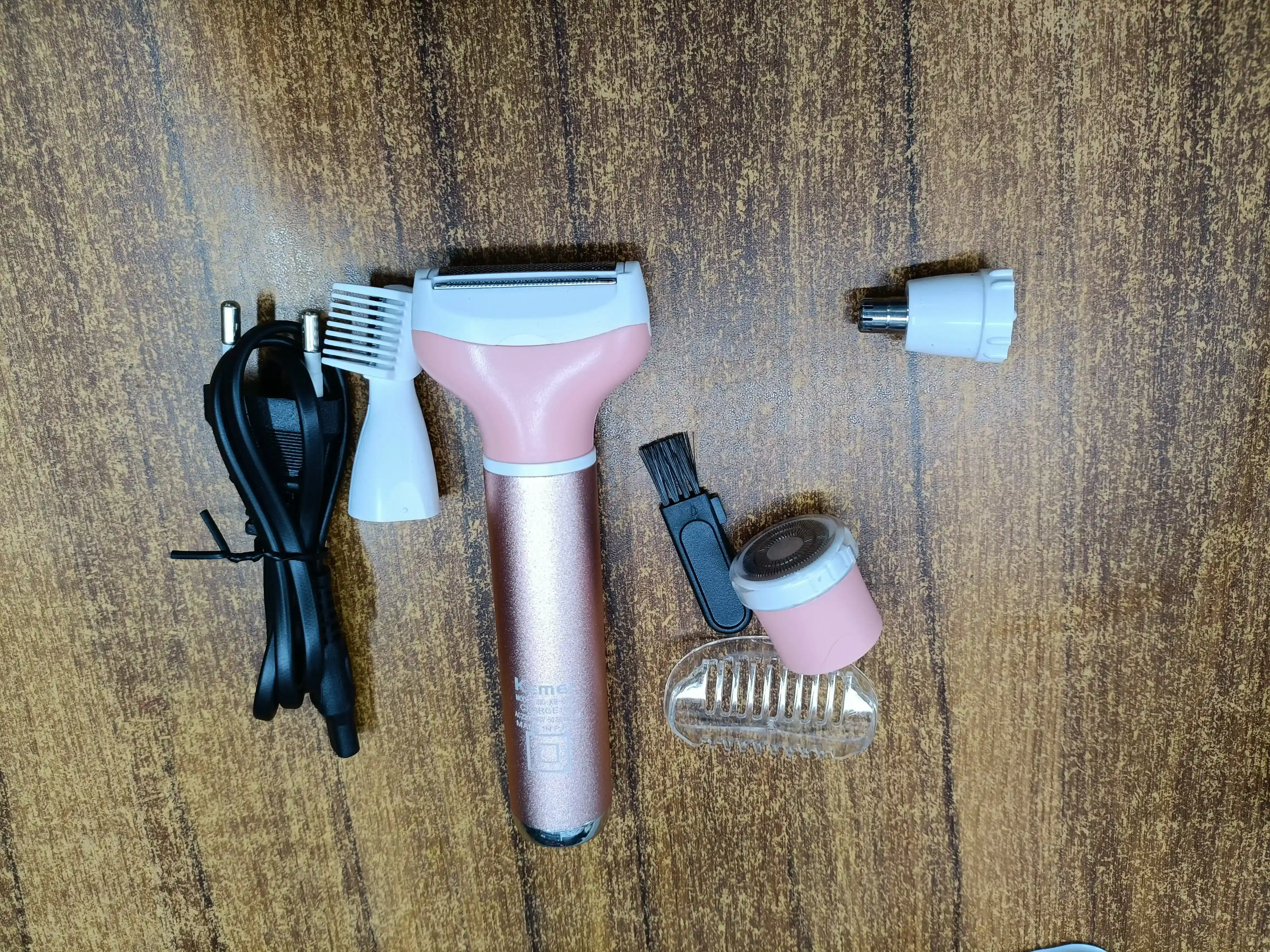 Kemei km -6637 Electric rechargeable trimmer(for women)